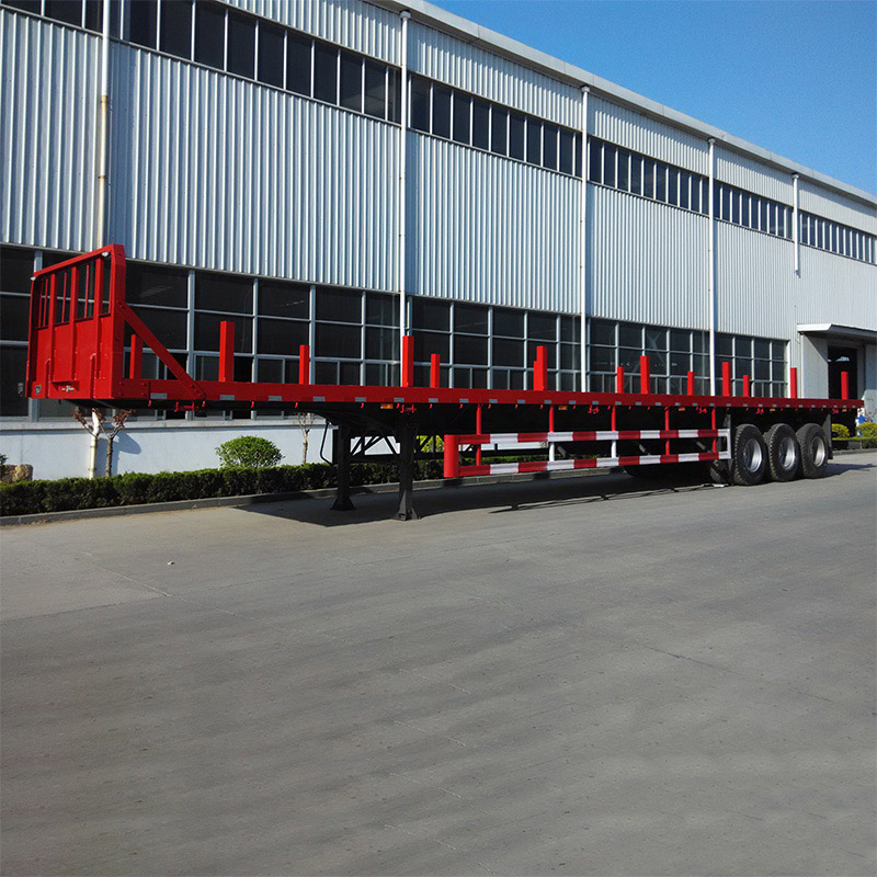 12 Meter Tri-axle Flatbed Container Trailer