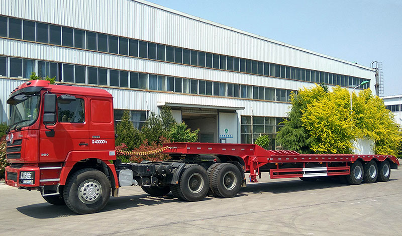 gooseneck low bed semi-trailer