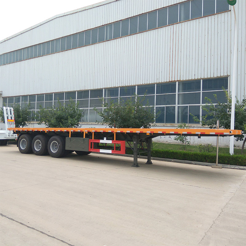 12 Meter Tri-axle Flatbed Container Trailer 12 Meter Tri-axle Flatbed Container Trailer