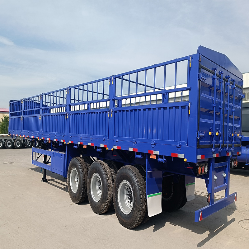 3 Axle Cargo Fence Semi Trailer