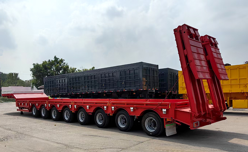 8 axle low bed trailer