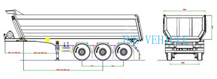 U-shape trailer- 3 axle
