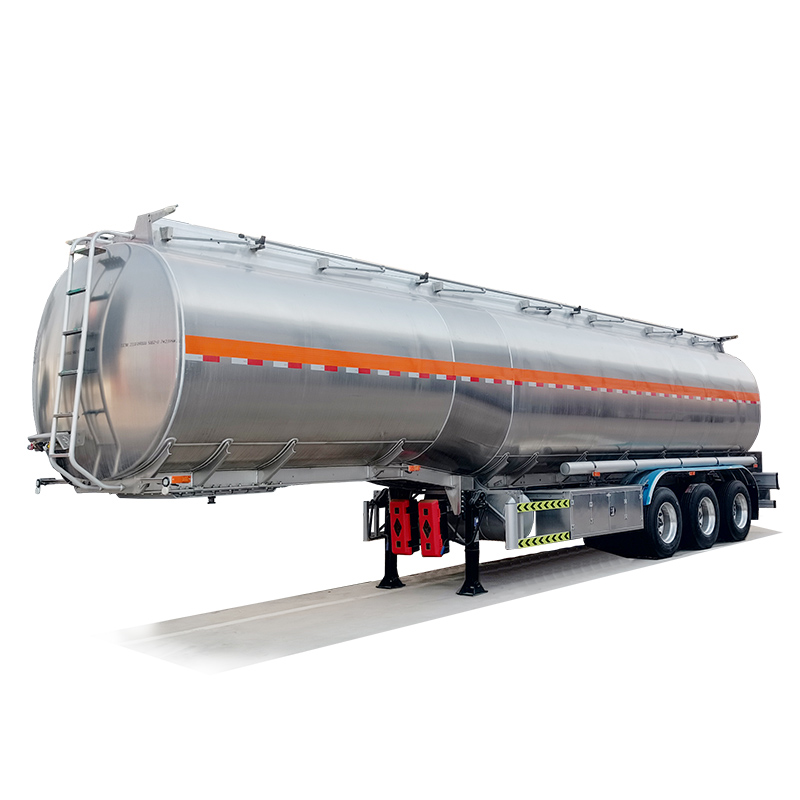 Axles 45000Liters Aluminum Alloy Fuel Tanker Trailer