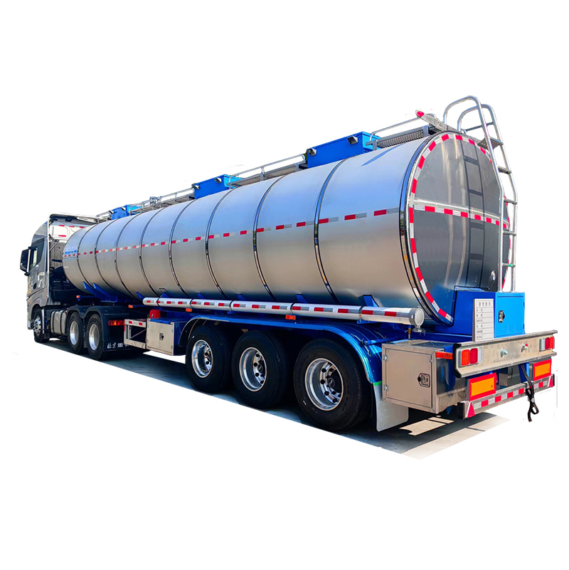 Axles 45000Liters Aluminum Alloy Fuel Tanker Trailer