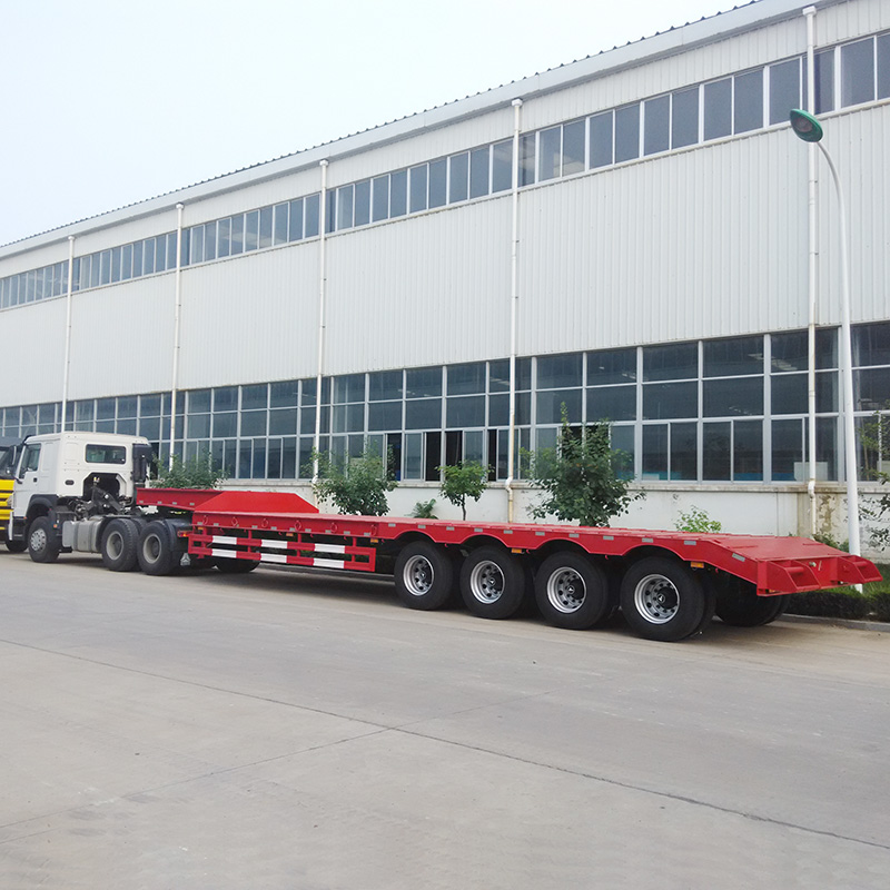four axle lowbed trailer
