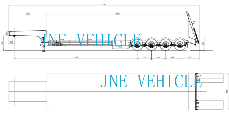 4-Axle Lowbed Trailer 120 ton 4-Axle Lowbed Trailer 120 ton