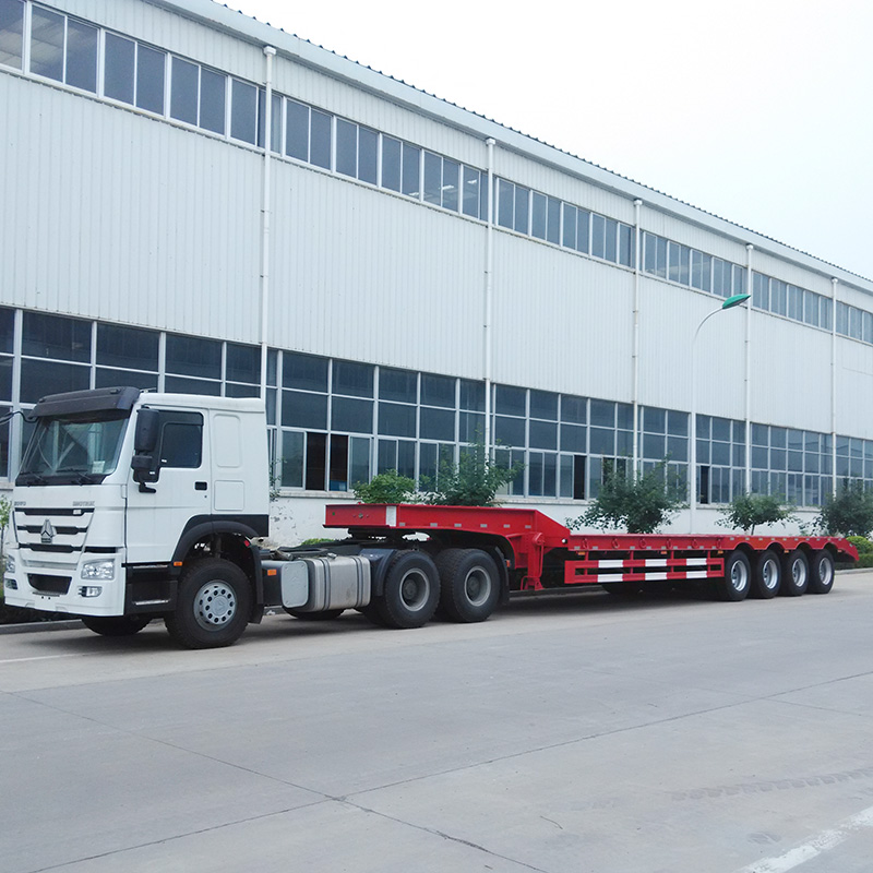 low bed trailer 80 ton